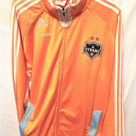 Adidas Other - NWT Adidas Jacket MLS Huston Dynamo Official Men 119208 Gold Blue XL